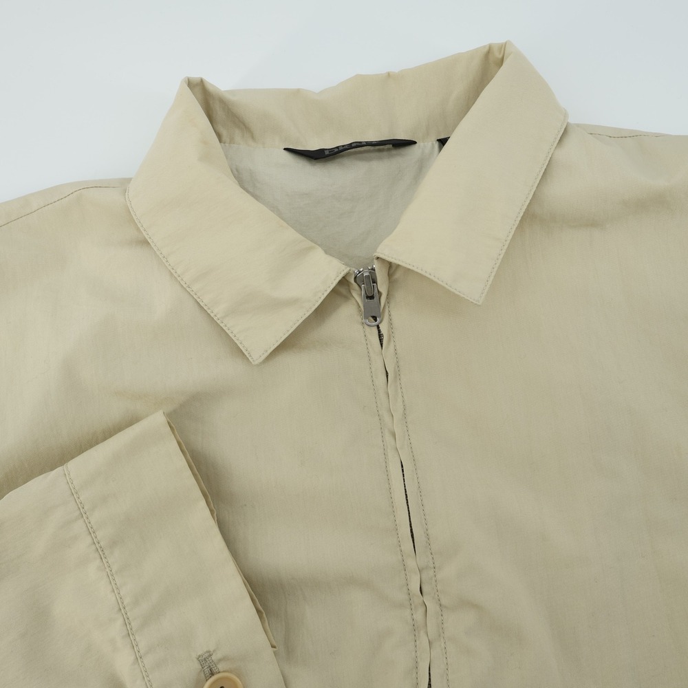 DKNY Mens Beige Full Zip Lightweight Jacket L Casual Coat